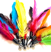 Load image into Gallery viewer, Turkey Feather Wand Attachment with Bell