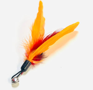 Turkey Feather Wand Attachment with Bell