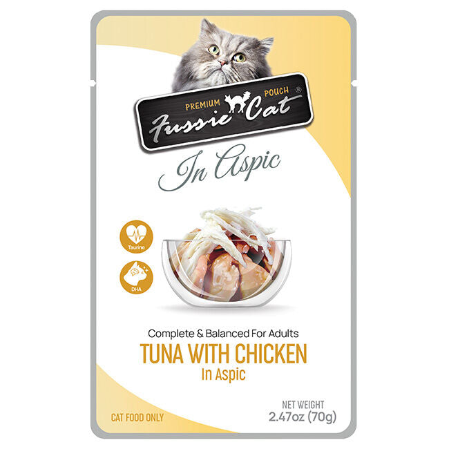 Fussie Cat Tuna With Chicken In Aspic Pouch