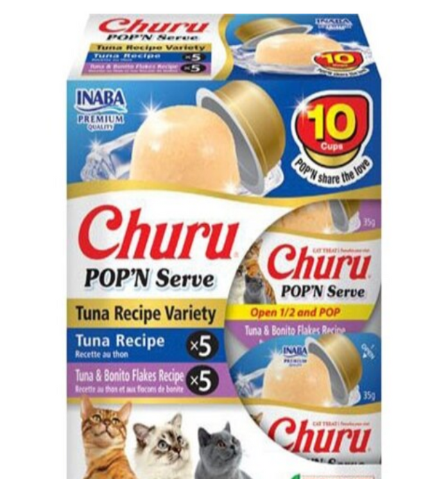 Churu Pop'N Serve - Tuna & Chicken Recipe Variety