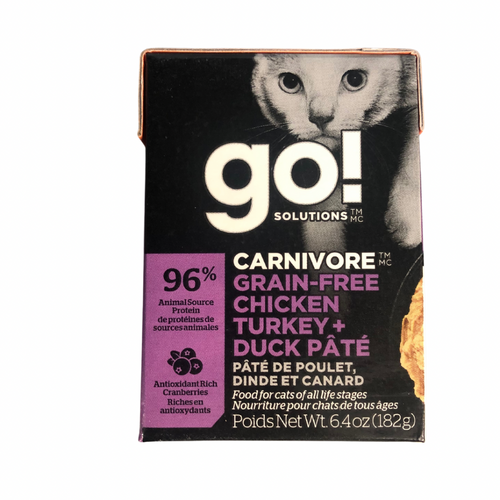 Go Carnivore Grain-free Chicken Turkey + Duck Pate