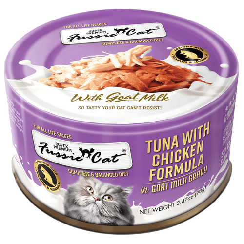 Fussie Cat Tuna with Chicken in Goat Milk Gravy