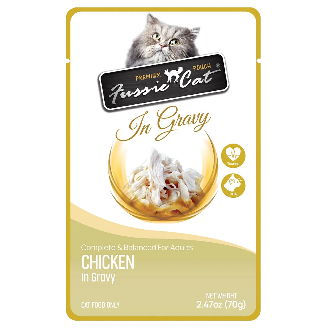 Fussie Cat Chicken In Gravy Pouch Wet Food