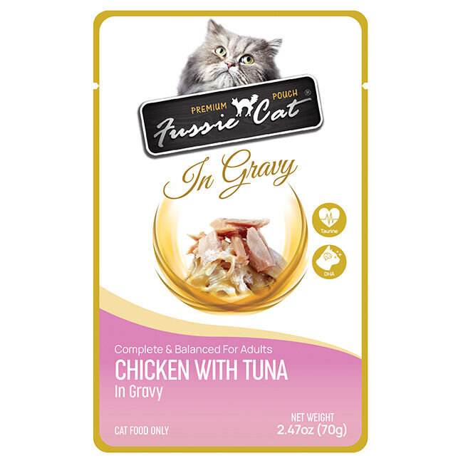 Fussie Cat Chicken With Tuna In Gravy Pouch