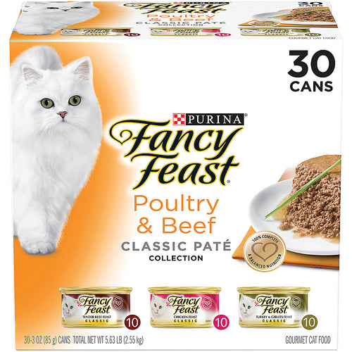 Fancy Feast Classic Beef & Poultry Pate - 24 Pack