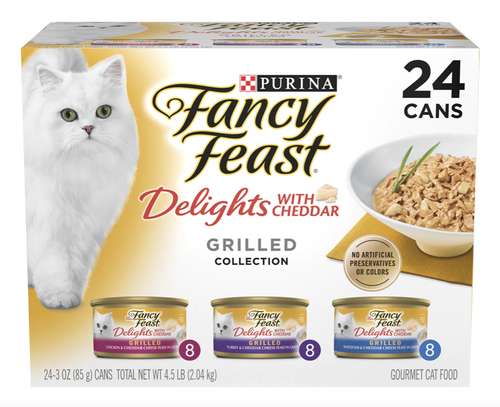 Fancy Feast Delights with Cheddar Grilled Collection - 24 cans