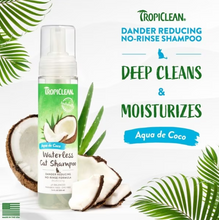 Load image into Gallery viewer, Tropiclean Waterless Foaming Shampoo in Coconut Water