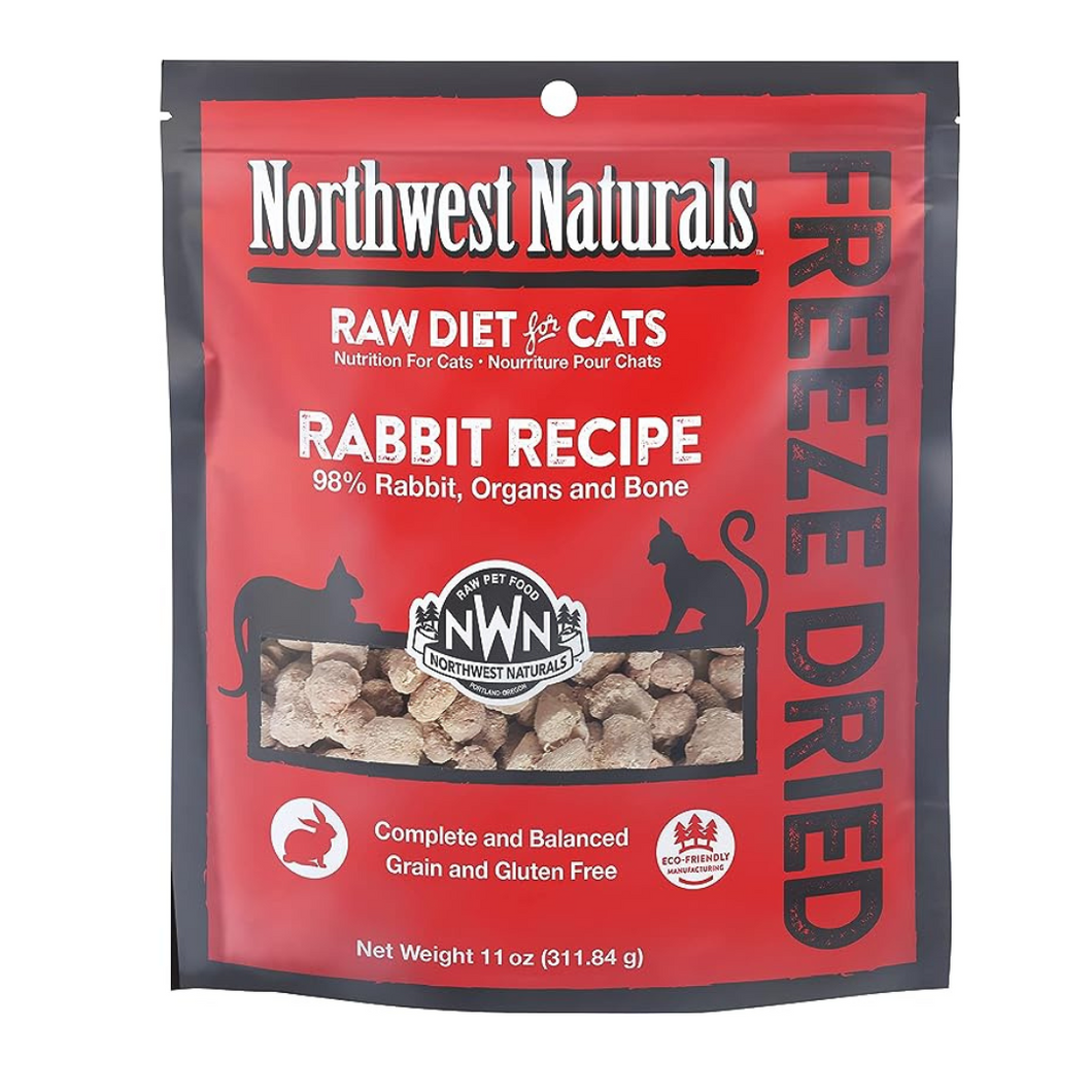 Northwest Naturals Freeze-Dried Raw Rabbit Recipe - Just Cats