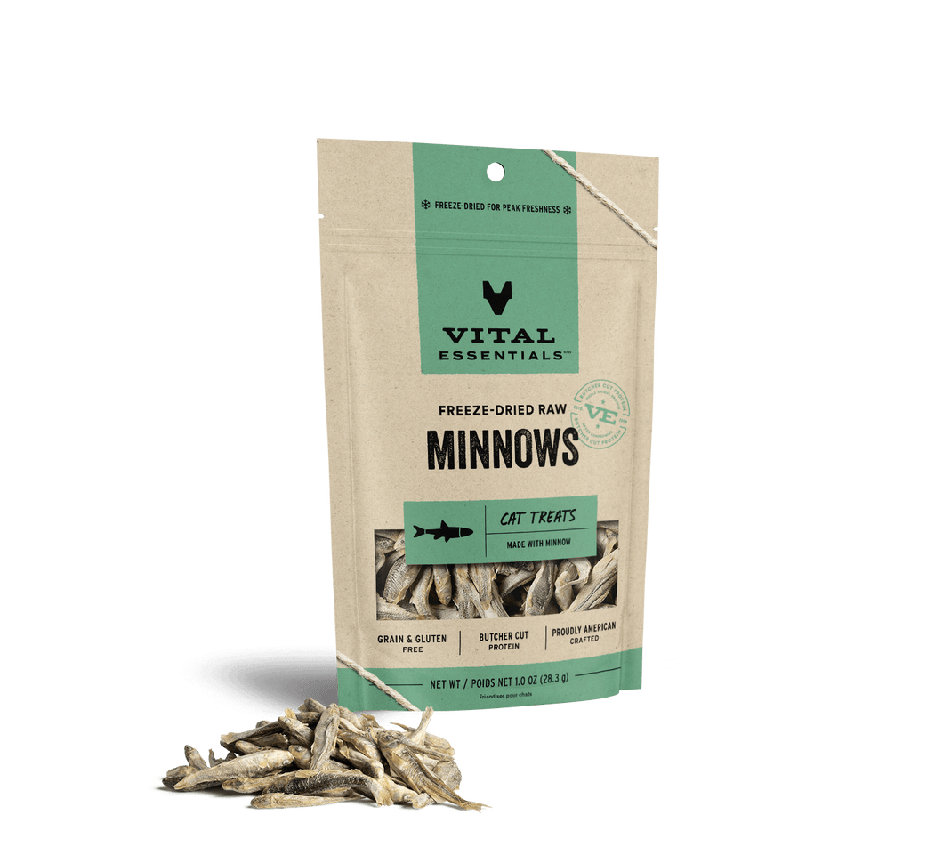 Vital Essentials Minnows 1 oz Bag Cat Treats