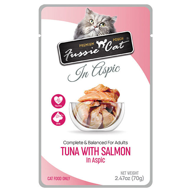 Fussie Cat Tuna With Salmon In Aspic Pouch