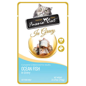Fussie Cat Ocean Fish In Gravy Pouch