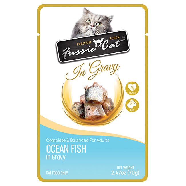 Fussie Cat Ocean Fish In Gravy Pouch