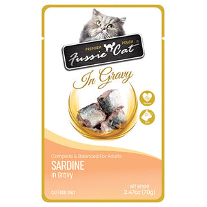 Fussie Cat Sardine In Gravy Pouch
