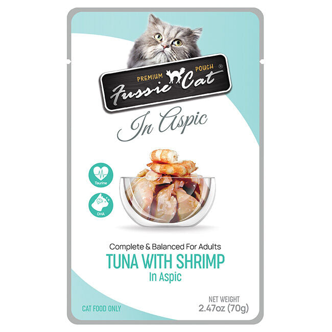 Fussie Cat Tuna With Shrimp In Aspic Pouch