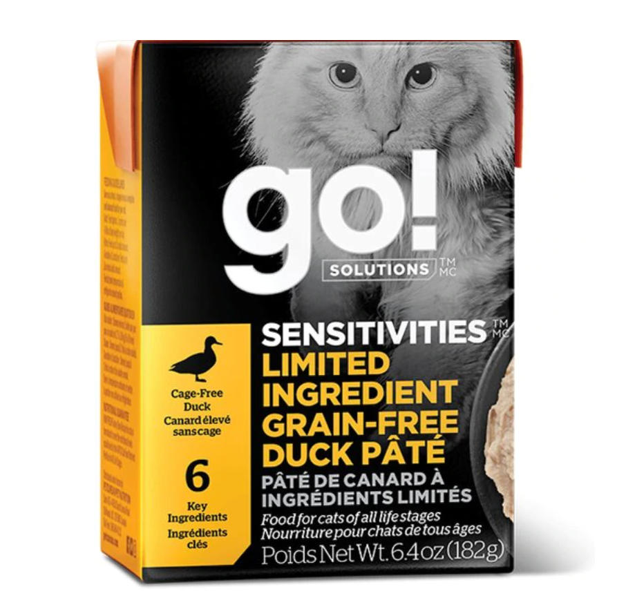 Go Sensitivities Limited Ingredient Grain-Free Duck Pate Cat Food