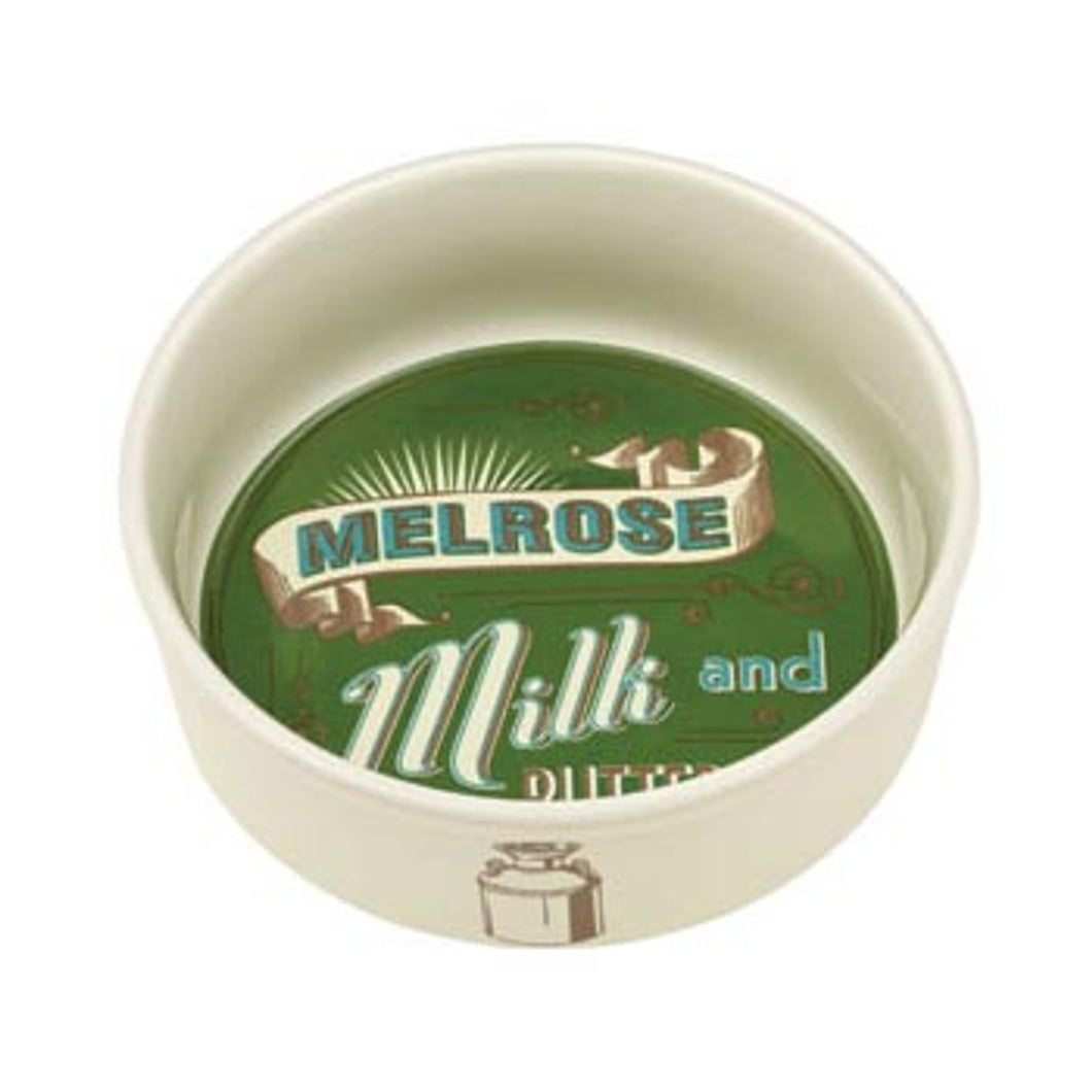 Ore'Originals Melrose Milk + Butter Vintage Print Pet Bowl