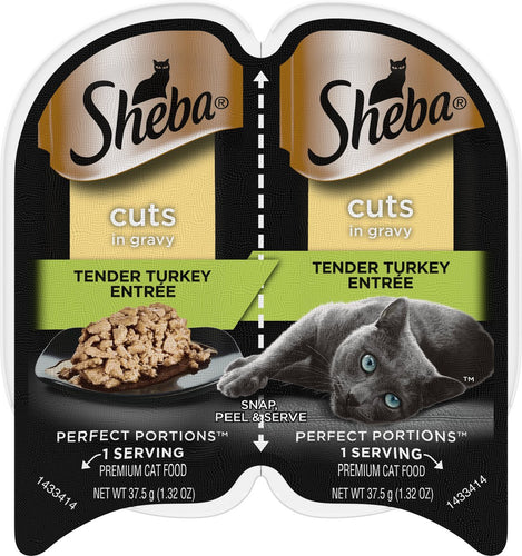 Sheba Perfect Portions Cuts in Gravy - Twin Pack