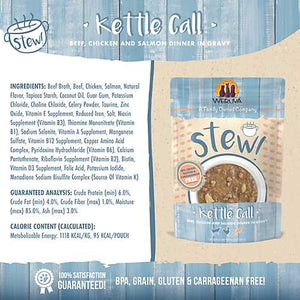 Weruva Stew! Kettle Call Wet Food Pouch (Nutrition Label)