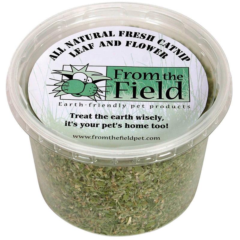 From The Field All Natural Leaf Flower Catnip Tub Just Cats