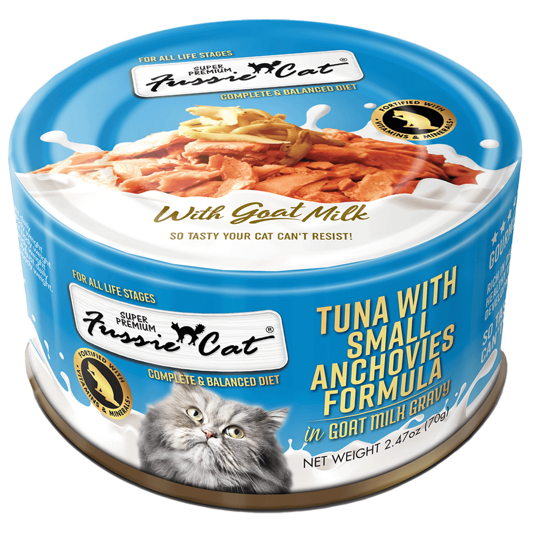 Fussie Cat Tuna With Small Anchovies in Goat Milk Gravy Cat Food