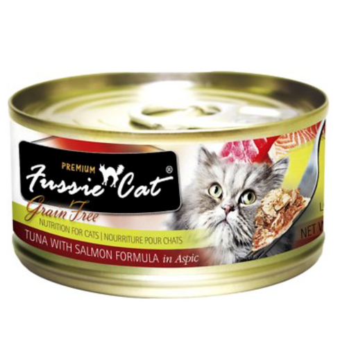Fussie Cat Premium Tuna with Salmon Formula in Aspic