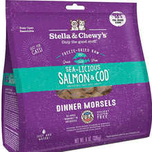 Load image into Gallery viewer, Stella &amp; Chewy&#39;s Sea-Licious Salmon &amp; Cod Freeze-Dried Raw Dinner Morsels