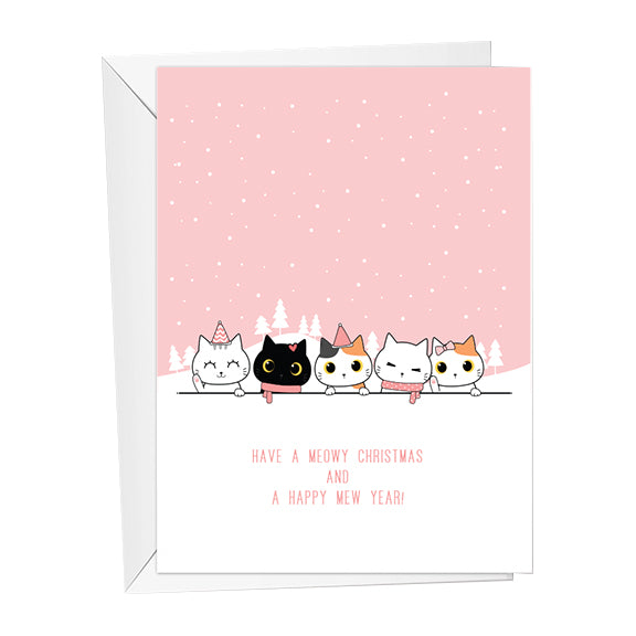 Meowy Christmas / Happy Mew Year Card
