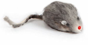 GoCat Furry Rattle Mice (Brown)